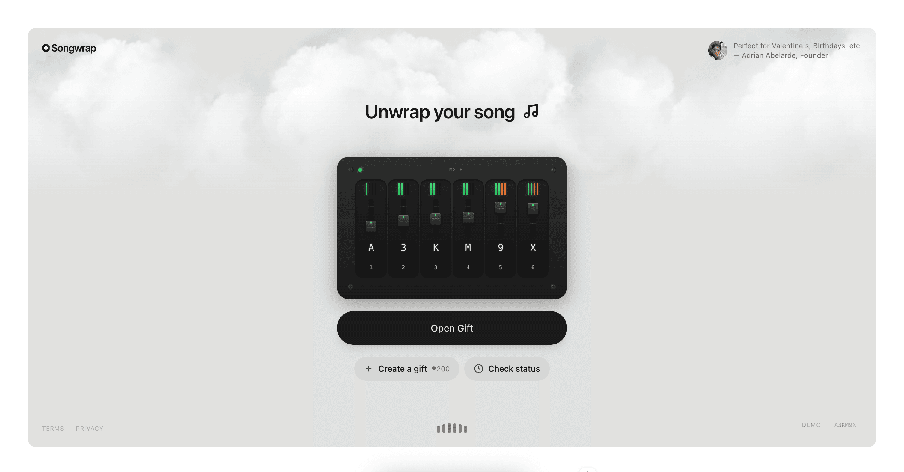 Songwrap screenshot